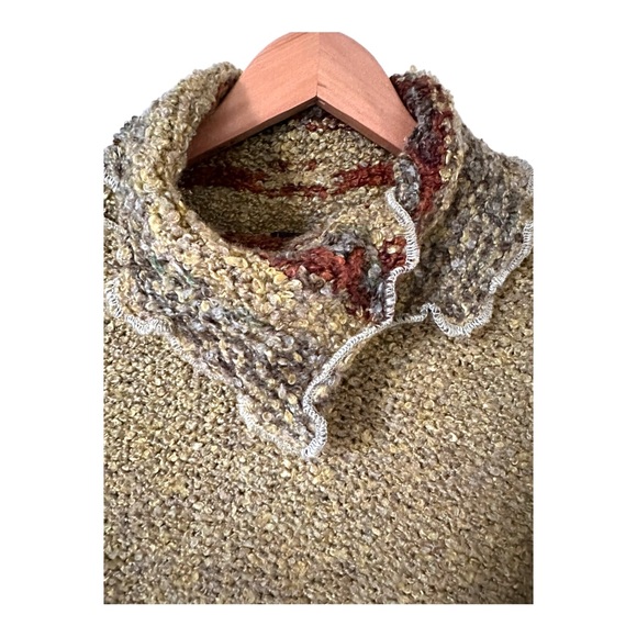 Mirasati Paris Green Multicolor Asymmetrical Sweater Size M - Picture 4 of 12